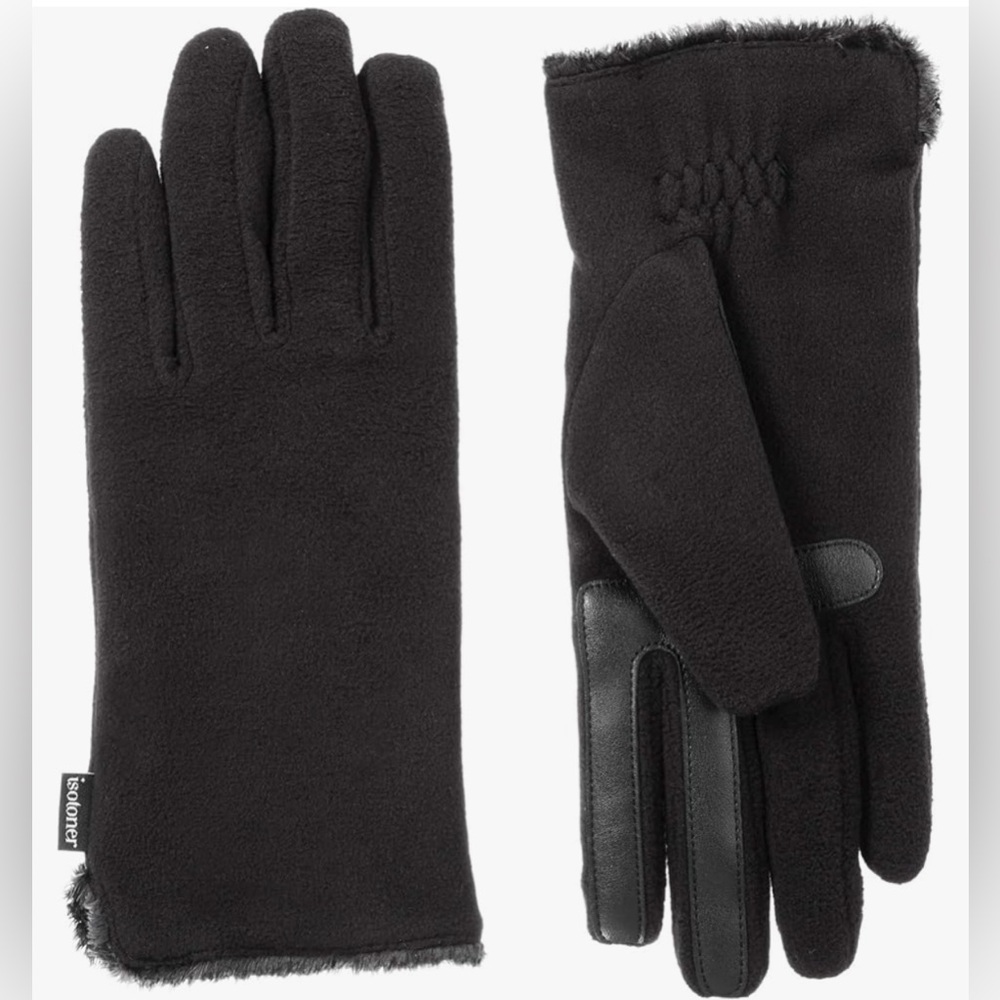 NWT-Isotoner Black Touchscreen Gloves